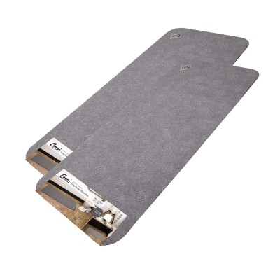 Anti-Slip Floor Mat Long Runner  - Grey - 2 PACK