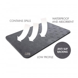 Anti-Slip Floor Mat Long Runner  - Grey