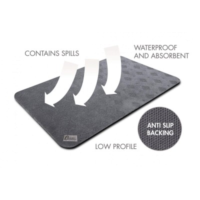 Anti-Slip Floor Mat Long Runner - Pebble - 2 PACK