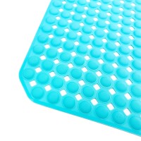 Conni Anti-Slip Shower Mat - Aqua - 2 PACK