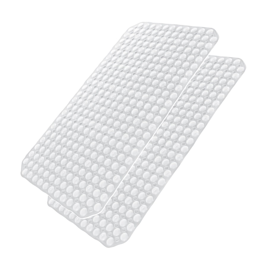 Conni Anti-Slip Shower Mat - Clear - 2 PACK