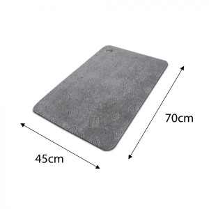 Absorbent and Waterproof Floor Mat - Compact - Grey