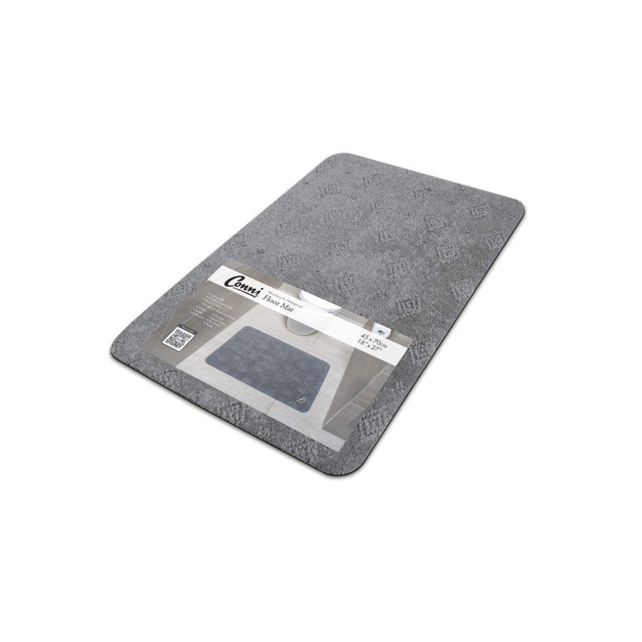 Absorbent and Waterproof Floor Mat - Compact - Grey