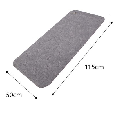 Anti Slip Absorbent Floor Mat - Mid Runner - Grey