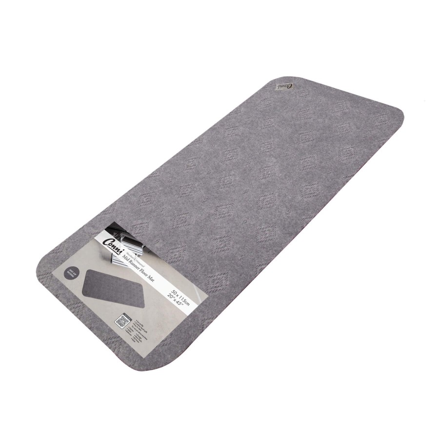 Anti Slip Absorbent Floor Mat - Mid Runner - Grey