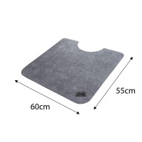 Conni Toilet Floor Mat - Grey