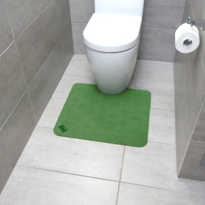 Conni Toilet Floor Mat - Green