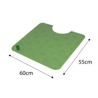 Conni Toilet Floor Mat - Green