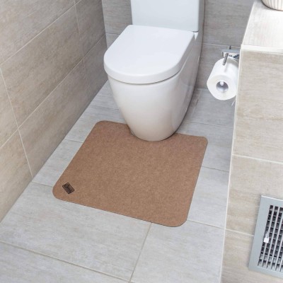 Conni Toilet Floor Mat - Pebble