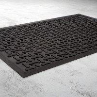 Conni Industrial Rubber Mat - Black