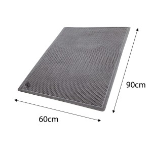 Anti-Slip and Absorbent Floor Mat - Waffle - Grey 