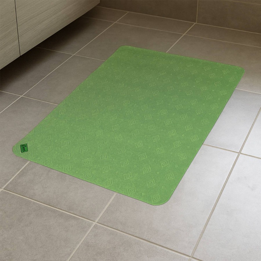 Anti Slip Absorbent Floor Mat - Double Classic - Green